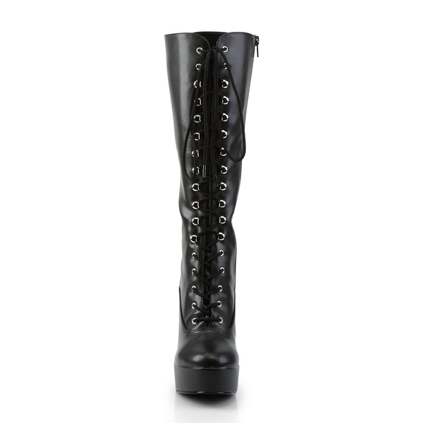 ELECTRA-2020 Plateau Stiefel Schwarz Matt von Pleaser – Ansicht 2