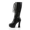ELECTRA-2020 Plateau Stiefel Schwarz Matt von Pleaser – Ansicht 3