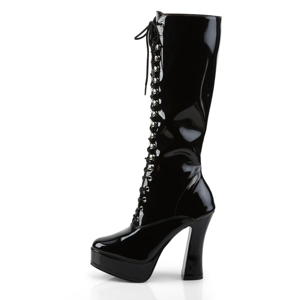 ELECTRA-2020 Plateau Stiefel Schwarz Lack | Pleaser SALE