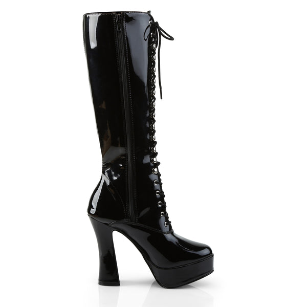 ELECTRA-2020 Plateau Stiefel Schwarz Lack | Pleaser SALE