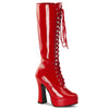ELECTRA-2020 Plateau Stiefel Lack Rot von Pleaser
