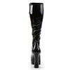 ELECTRA-2023 Plateau Stiefel Schwarz Lack | Pleaser