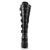 ELECTRA-2042 Plateau Stiefel Schwarz Matt | Pleaser