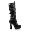 ELECTRA-2042 Plateau Stiefel Schwarz Matt | Pleaser