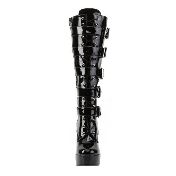 ELECTRA-2042 Plateau Stiefel Schwarz | Pleaser SALE