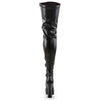 ELECTRA-3000Z Plateau Overknee Stiefel Schwarz Matt von Pleaser – Ansicht 4