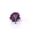 ELEGANT-401F Plateau Pantoletten mit Plüsch und Glitzer - Violett von Fabulicious – Ansicht 4
