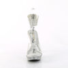 ELEGANT-442 Plateau Pantoletten - Transparent Glitzer von Pleaser – Ansicht 2