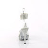 ELEGANT-442 Plateau Pantoletten - Transparent Glitzer von Pleaser – Ansicht 4