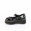 EMILY-23 Plateau Schuhe Schwarz Lack von DemoniaCult – Ansicht 3