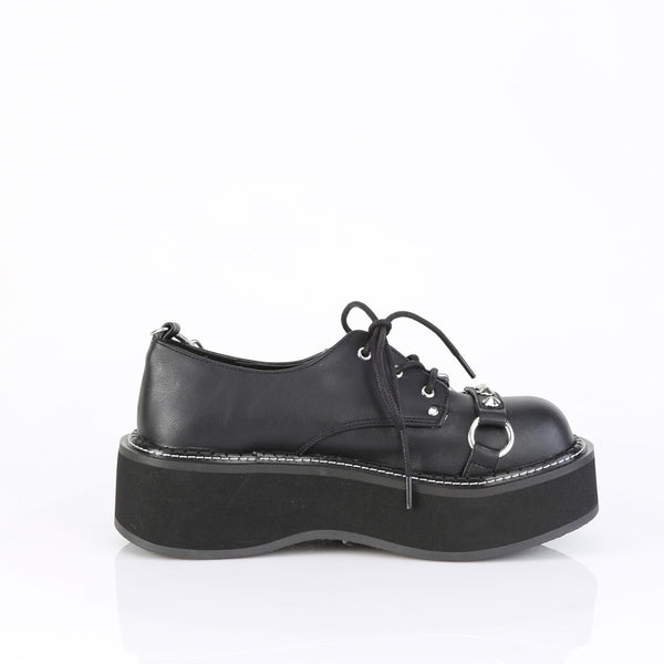 EMILY-32 Plateau Schuhe Schwarz Matt von DemoniaCult – Ansicht 5
