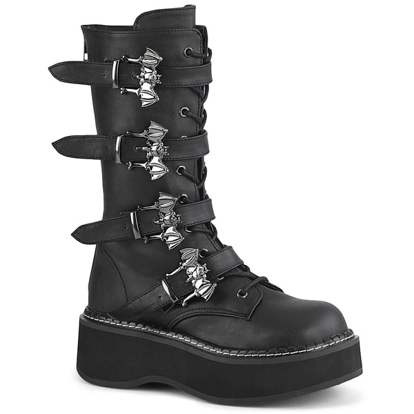 EMILY-322 Plateau Stiefel - Schwarz von DemoniaCult