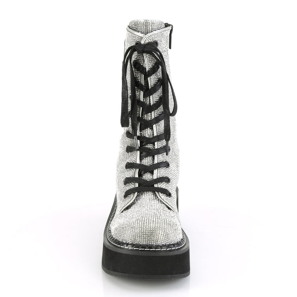 EMILY-362 Plateau Stiefel Schnürung prisma mehrfarbig von DemoniaCult – Ansicht 2