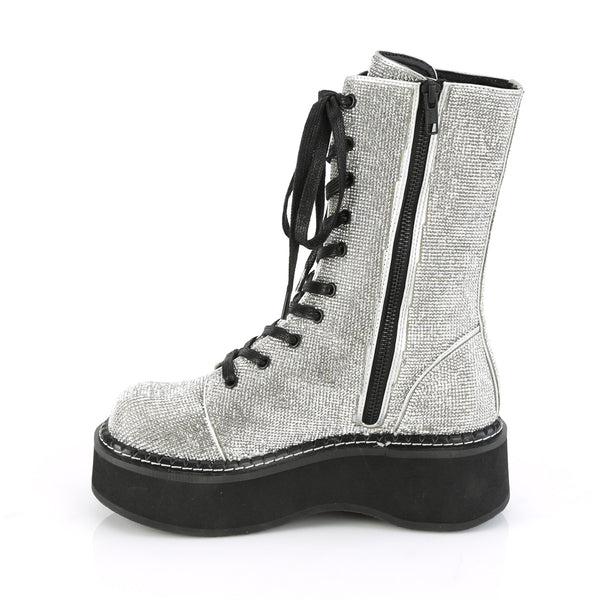 EMILY-362 Plateau Stiefel Schnürung prisma mehrfarbig von DemoniaCult – Ansicht 3