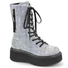 EMILY-362 Plateau Stiefel Schnürung prisma mehrfarbig von DemoniaCult