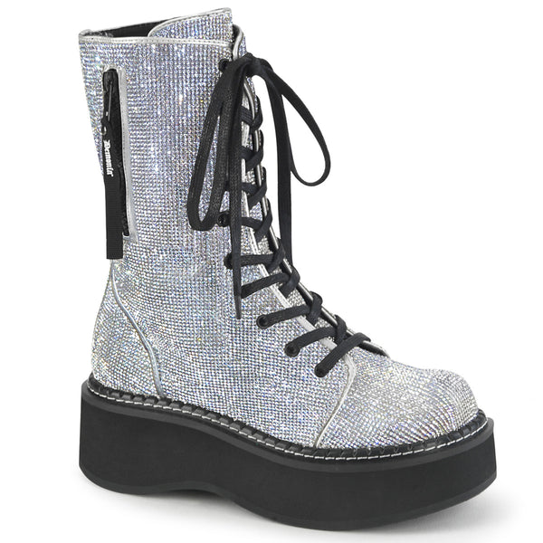 EMILY-362 Plateau Stiefel Schnürung prisma mehrfarbig von DemoniaCult