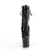 ENCHANT-1040 Plateau Stiefeletten - Schwarz Lack von Pleaser – Ansicht 2