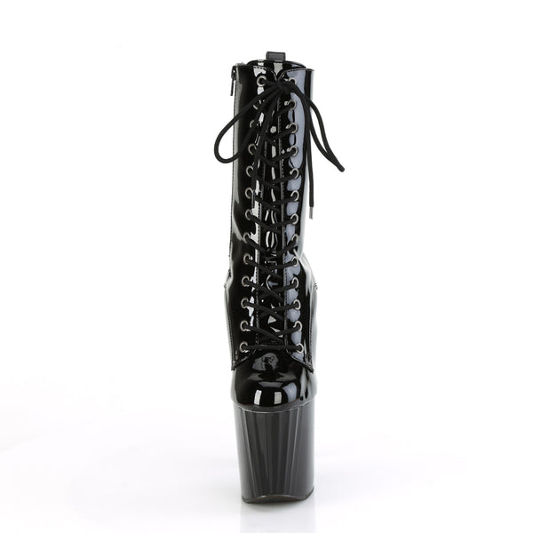 ENCHANT-1040 Plateau Stiefeletten - Schwarz Lack von Pleaser – Ansicht 2