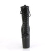 ENCHANT-1040 Plateau Stiefeletten - Schwarz Leder von Pleaser – Ansicht 2