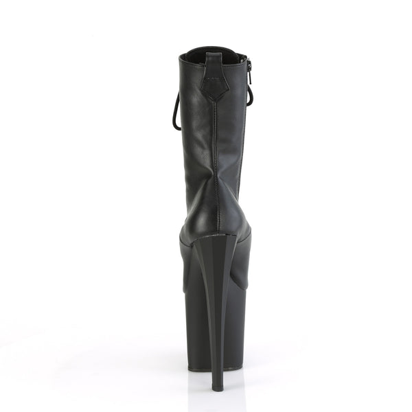 ENCHANT-1040 Plateau Stiefeletten - Schwarz Leder von Pleaser – Ansicht 4