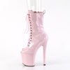 ENCHANT-1041 Plateau Peeptoe Stiefeletten - Rosa Lack von Pleaser – Ansicht 3