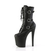 ENCHANT-1043 Plateau Stiefeletten - Schwarz Matt von Pleaser – Ansicht 3