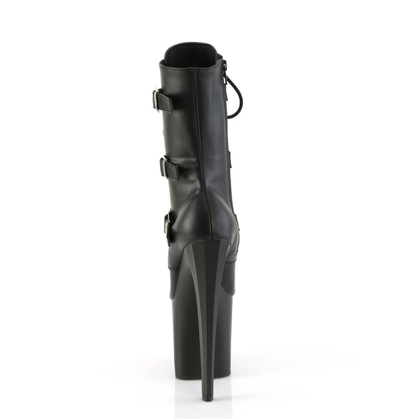 ENCHANT-1043 Plateau Stiefeletten - Schwarz Matt von Pleaser – Ansicht 4