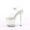ENCHANT-708HTSandalette Plateauschuhe Holographic Transparent von Pleaser – Ansicht 3