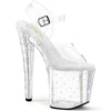 ENCHANT-708RS-01 Sandalette Plateauschuhe Transparent von Pleaser