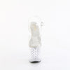 ENCHANT-708RS - Plateau High Heel Sandaletten - Transparent mit Strass von Pleaser – Ansicht 2