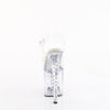 ENCHANT-708RS - Plateau High Heel Sandaletten - Transparent mit Strass von Pleaser – Ansicht 4