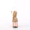 ESTEEM-708 Plateau Sandaletten - PVC durchsichtig Bronze von Pleaser – Ansicht 2