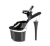 ESTEEM-709 Plateau Sandaletten - Schwarz / Transparent von Pleaser – Ansicht 3