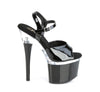 ESTEEM-709 Plateau Sandaletten - Schwarz / Transparent von Pleaser – Ansicht 5