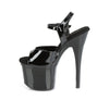 ESTEEM-709 Plateau Sandaletten Lack Schwarz von Pleaser – Ansicht 3