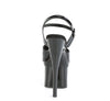 ESTEEM-709 Plateau Sandaletten Lack Schwarz von Pleaser – Ansicht 4