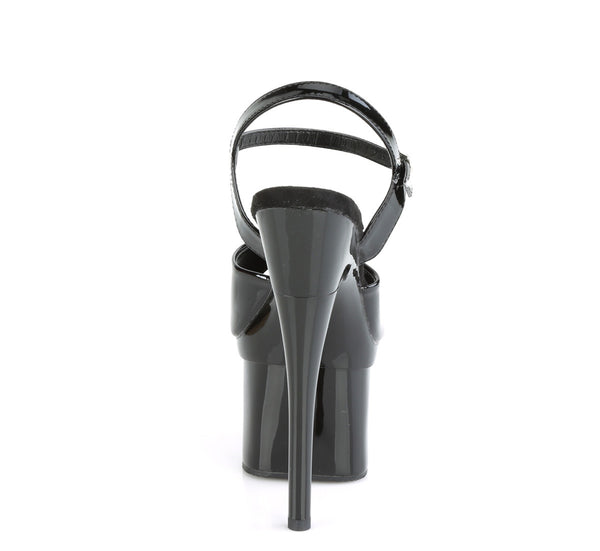 ESTEEM-709 Plateau Sandaletten Lack Schwarz von Pleaser – Ansicht 4