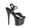 ESTEEM-709 Plateau Sandaletten Lack Schwarz von Pleaser – Ansicht 5