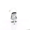 EXCITE-608 - Plateau High Heel Sandaletten - Schwarz/Transparent | Pleaser
