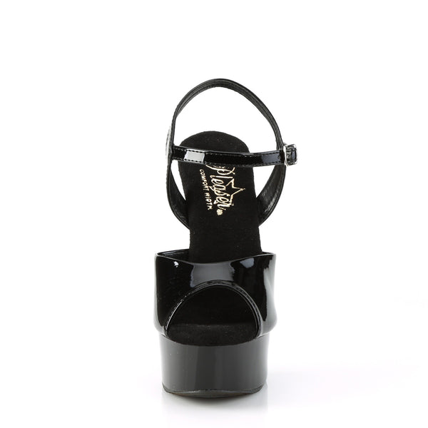 EXCITE-609 Plateau Sandaletten - Schwarz von Pleaser – Ansicht 2
