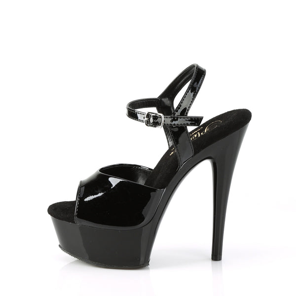 EXCITE-609 Plateau Sandaletten - Schwarz von Pleaser – Ansicht 3