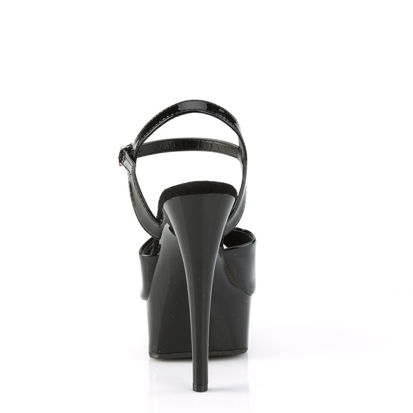 EXCITE-609 Plateau Sandaletten - Schwarz von Pleaser – Ansicht 4