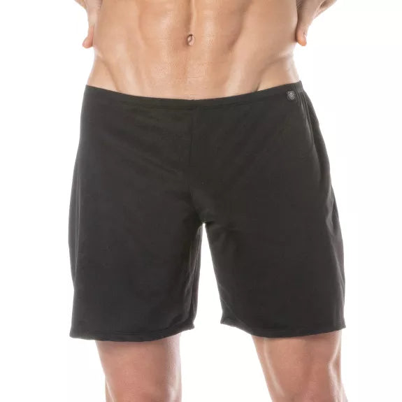 Herren Shorts - Slim Fit, Atmungsaktiv & Schnelltrocknend, Schwarz | TOF Paris