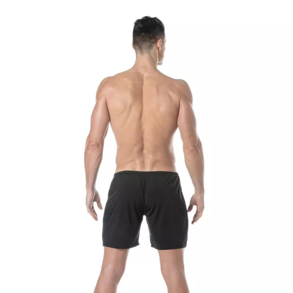 Herren Shorts - Slim Fit, Atmungsaktiv & Schnelltrocknend, Schwarz | TOF Paris