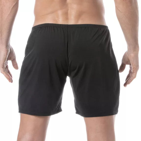 Herren Shorts - Slim Fit, Atmungsaktiv & Schnelltrocknend, Schwarz | TOF Paris