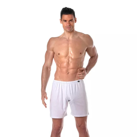 Herren Shorts Exhib It - Elastisch, leicht & schnelltrocknend weiß | TOF Paris