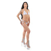 Weißes funkelndes Totenkopf Strass String Bikini Set von Pleaser Dancewear, Ansicht 3