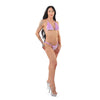 Lila verführerisches Kunstfell Mikro Bikini Set von Pleaser Dancewear – Ansicht 5