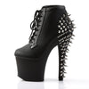 FEARLESS-700-28 Plateau Stiefeletten mit Nieten Schwarz von Pleaser – Ansicht 3
