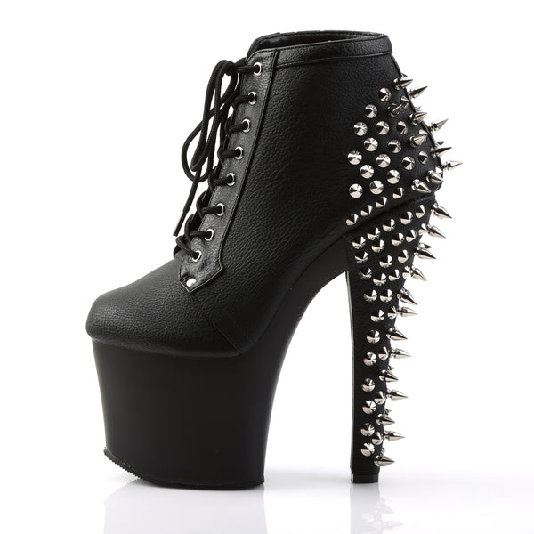 FEARLESS-700-28 Plateau Stiefeletten mit Nieten Schwarz von Pleaser – Ansicht 3
